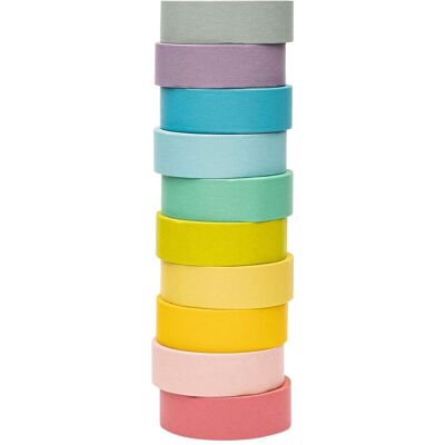Colorations Washi Tape Pastell - 10er Set für Basteln Colorations Washi Tape Pastell - 10er Set für Basteln