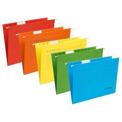 Tarifold, Mappe, Hängemappe Djois DIN A4 Farbig sortiert Pappe (A4, 50x) Tarifold, Mappe, Hängemappe Djois DIN A4 Farbig sortiert Pappe (A4, 50x)