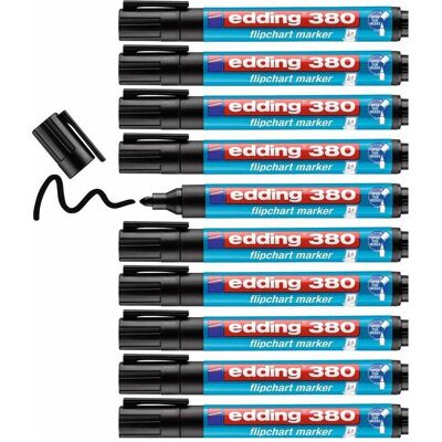 Edding, Marker, Flipchartmarker Ed380,Schwarz (1x) Edding, Marker, Flipchartmarker Ed380,Schwarz (1x)