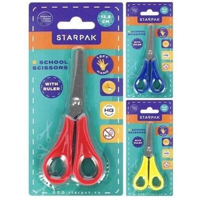 Starpak, Schere, 13 cm lange Schere für Linkshänder mit Massband (13 cm) Starpak, Schere, 13 cm lange Schere für Linkshänder mit Massband (13 cm)