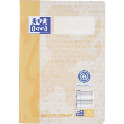 Oxford, Heft + Block, Recycling Hausaufgabenheft, A5 (A5, Liniert) Oxford, Heft + Block, Recycling Hausaufgabenheft, A5 (A5, Liniert)