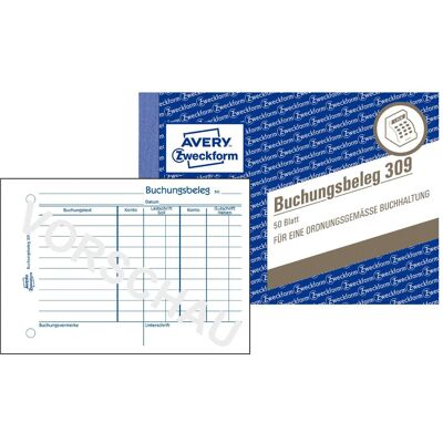 Avery Formular, Buchungsbeleg (50x) Avery Formular, Buchungsbeleg (50x)