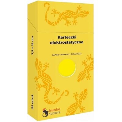 Panta Plast, Haftnotiz, Elektrostatische Haftnotizen, 50 Stück, gelb (150 x 75 mm) Panta Plast, Haftnotiz, Elektrostatische Haftnotizen, 50 Stück, gelb (150 x 75 mm)