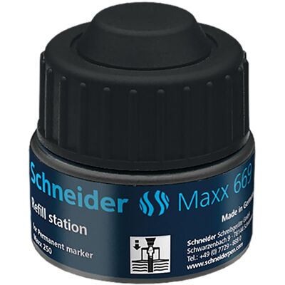 Schneider, Ersatzpatronen + Tintenfass, Permanentmarker Refill-Station 669 schwarz (Schwarz, 1 Stk.) Schneider, Ersatzpatronen + Tintenfass, Permanentmarker Refill-Station 669 schwarz (Schwarz, 1 Stk.)