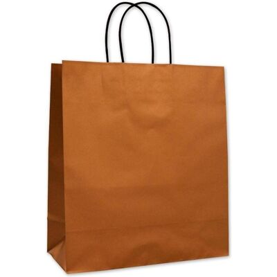 Elco, Geschenkverpackung, Tragetasche Braun Gold 220x100x270mm (25x) Elco, Geschenkverpackung, Tragetasche Braun Gold 220x100x270mm (25x)