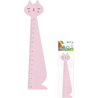 Fiorello, Lineal, Holzlineal 15 cm rosa Katze (15 cm, Holz) Fiorello, Lineal, Holzlineal 15 cm rosa Katze (15 cm, Holz)
