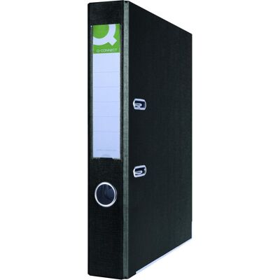 Q-Connect, Ordner, Hero-Ordner mit Schiene, PP, A4/55 mm, schwarz (55 mm, A4) Q-Connect, Ordner, Hero-Ordner mit Schiene, PP, A4/55 mm, schwarz (55 mm, A4)