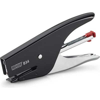 Novus, Heftgerät, Heftzange B34 15 Blatt 40mm schwarz (15 Blätter) Novus, Heftgerät, Heftzange B34 15 Blatt 40mm schwarz (15 Blätter)