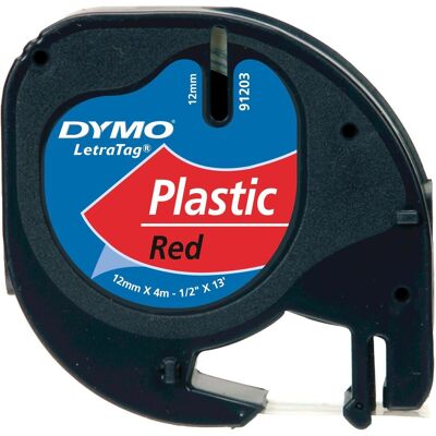 Dymo Beschriftungsband, S0721630 (1.20 cm, Rot) Dymo Beschriftungsband, S0721630 (1.20 cm, Rot)