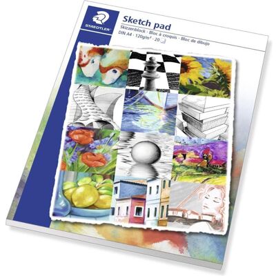 Staedtler Heft + Block, Skizzenblock A4 120g/m2 20 Blatt (A4) Staedtler Heft + Block, Skizzenblock A4 120g/m2 20 Blatt (A4)