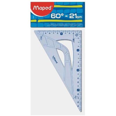 Maped, Lineal, Zeichendreieck Geometric 60 Grad, Kathetenl„nge:210 mm (21 cm, Kunststoff) Maped, Lineal, Zeichendreieck Geometric 60 Grad, Kathetenl„nge:210 mm (21 cm, Kunststoff)