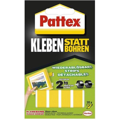 Pattex, Klebstoff, Kleben statt Bohren Klebe-Strips (20 g) Pattex, Klebstoff, Kleben statt Bohren Klebe-Strips (20 g)