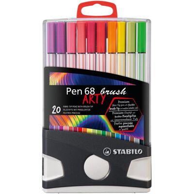 STABILO Premium-Filzstift mit Pinselspitze - Pen 68 brush - 20er Set STABILO Premium-Filzstift mit Pinselspitze - Pen 68 brush - 20er Set