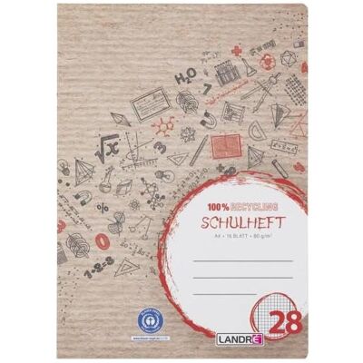 Landré, Heft + Block, Recycling A4 2fach rückendrahtgeheftetes Schulheft (A4, Liniert) Landré, Heft + Block, Recycling A4 2fach rückendrahtgeheftetes Schulheft (A4, Liniert)