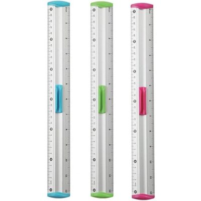 Keyroad, Lineal, Lineal mit measure clip-halter, 30 cm, verpackt im display, farbmix (30 cm) Keyroad, Lineal, Lineal mit measure clip-halter, 30 cm, verpackt im display, farbmix (30 cm)