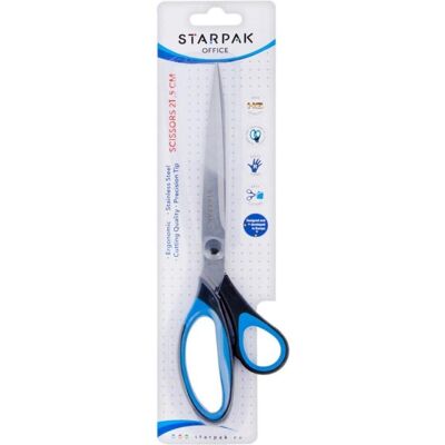 Starpak, Schere, Schere mit Gummigriffen 215 mm (21.50 cm) Starpak, Schere, Schere mit Gummigriffen 215 mm (21.50 cm)
