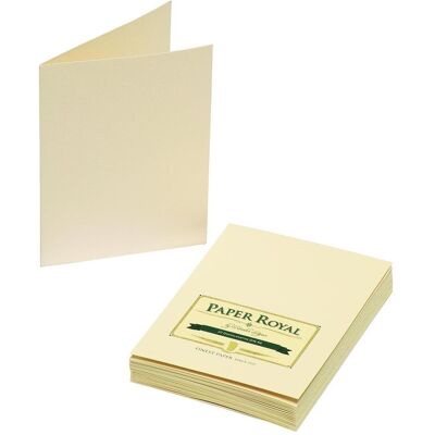 Magni, Grusskarte + Briefpapier, 2160831008 - Paper Royal - Doppenkarten-Pack DIN A6, 20 Stück, chamois gerippt Magni, Grusskarte + Briefpapier, 2160831008 - Paper Royal - Doppenkarten-Pack DIN A6, 20 Stück, chamois gerippt
