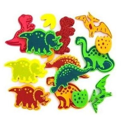Dalprint, Sticker, Dinosaurier-Schaumstoffaufkleber 20 Stk (20 Sticker) Dalprint, Sticker, Dinosaurier-Schaumstoffaufkleber 20 Stk (20 Sticker)
