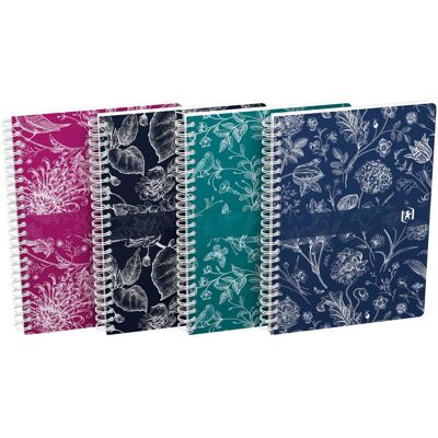 Magni, Heft + Block, Oxford Spiral Notizbuch Romance liniert 120 Seiten DIN A5 4fach sortiert (A5, Liniert, Weicher Einband) Magni, Heft + Block, Oxford Spiral Notizbuch Romance liniert 120 Seiten DIN A5 4fach sortiert (A5, Liniert, Weicher Einband)