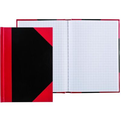 Idena, Heft + Block, Kladde A6 kariert schwarz rot FSC-Mix (A6, Kariert, Harter Einband) Idena, Heft + Block, Kladde A6 kariert schwarz rot FSC-Mix (A6, Kariert, Harter Einband)