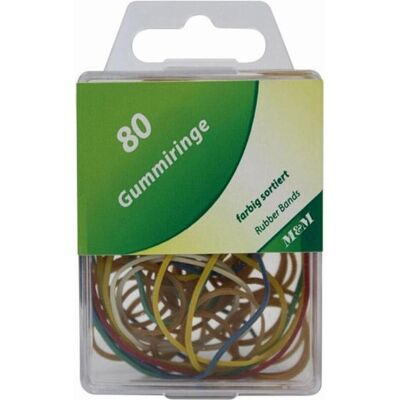 Metzger&Mendle, Gummiband, Gummiringe VE=80 Stück farbig sortiert (80 Stk.) Metzger&Mendle, Gummiband, Gummiringe VE=80 Stück farbig sortiert (80 Stk.)