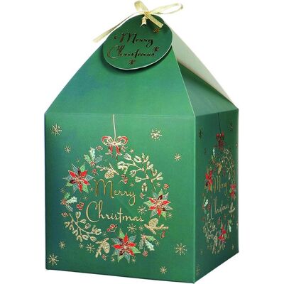 NoName, Geschenkverpackung, Geschenkkarton, Weihnachten, 11x11 cm, 4 Stück, grün (4x) NoName, Geschenkverpackung, Geschenkkarton, Weihnachten, 11x11 cm, 4 Stück, grün (4x)