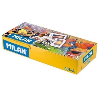 Milan, Korrekturmittel, Schulradierer mit Aufdruck, Farbe (36 Stück) Milan, Korrekturmittel, Schulradierer mit Aufdruck, Farbe (36 Stück)