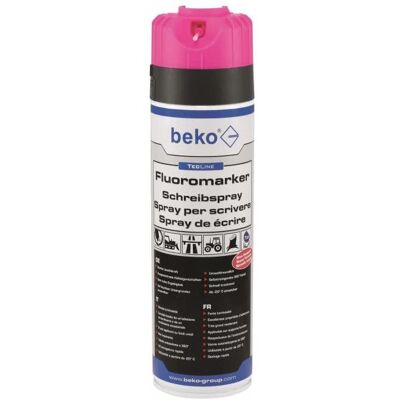 Beko Marker, TecLine Fluoromarker Schreibspray 500 ml LEUCHTPINK 294 19 500 (1x) Beko Marker, TecLine Fluoromarker Schreibspray 500 ml LEUCHTPINK 294 19 500 (1x)