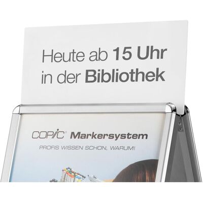 Magnetoplan, Informationsschild, Aufsatzschild A1 für Kundenstopper Magnetoplan, Informationsschild, Aufsatzschild A1 für Kundenstopper