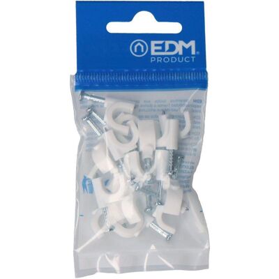 EDM, Büroklammer, Weisse Schlauchschelle für Schlauch 2x2,5mm n°8 (Blister 15 Stk.) (15x) EDM, Büroklammer, Weisse Schlauchschelle für Schlauch 2x2,5mm n°8 (Blister 15 Stk.) (15x)