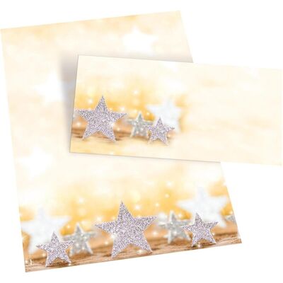 Sigel, Briefumschlag, Glitter Stars (C6/5, dl, 50x) Sigel, Briefumschlag, Glitter Stars (C6/5, dl, 50x)