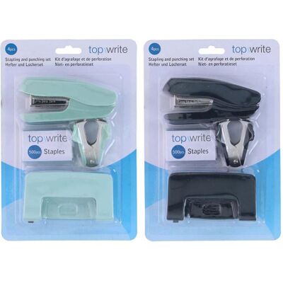 Topwrite, Locher, Stapling and punching set 4pc Topwrite, Locher, Stapling and punching set 4pc