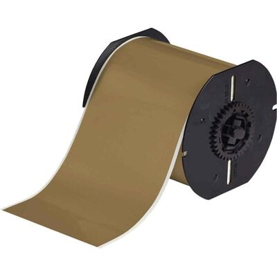 Brady, Etikettenrolle, B30C-4000-595-GD, Hochleistungsvinyl, Gold, glänzend, 101.60 mm x 30.48 m, permanent, Endlos (101 mm) Brady, Etikettenrolle, B30C-4000-595-GD, Hochleistungsvinyl, Gold, glänzend, 101.60 mm x 30.48 m, permanent, Endlos (101 mm)