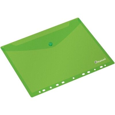 Titanum, Mappe, Grüne PP-Umschlagmappe im A4-Format mit europäischer Perforation (A4) Titanum, Mappe, Grüne PP-Umschlagmappe im A4-Format mit europäischer Perforation (A4)