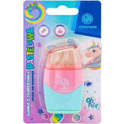 Astra, Korrekturmittel, Radiergummi mit Gummi 2in1 pastell Astra, Korrekturmittel, Radiergummi mit Gummi 2in1 pastell