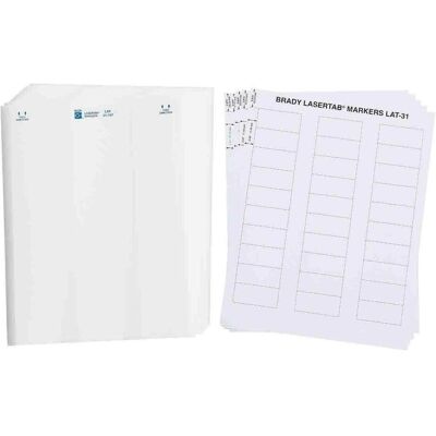 Brady, Etikettenrolle, LAT-31-747-1, Polyester, Weiss, 50.80 x 22.86 mm, permanent, US-Letter, 3-bahnig (1.020 E.) Brady, Etikettenrolle, LAT-31-747-1, Polyester, Weiss, 50.80 x 22.86 mm, permanent, US-Letter, 3-bahnig (1.020 E.)