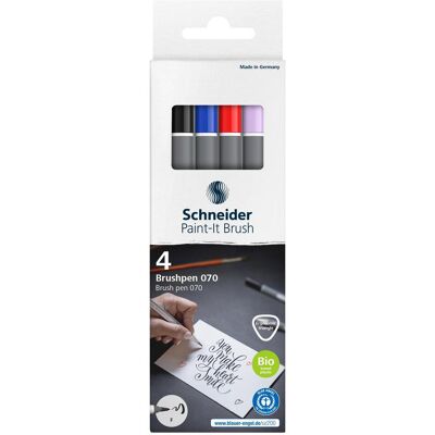 Schneider, Malstifte, Brushpen Paint-It 070 (4x) Schneider, Malstifte, Brushpen Paint-It 070 (4x)