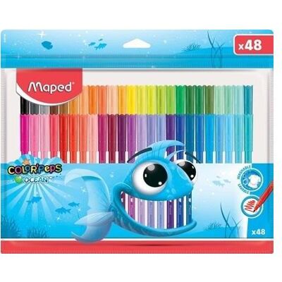 Maped, Malstifte, Color Peps Ocean Filzstifte 48 Stk. (48x) Maped, Malstifte, Color Peps Ocean Filzstifte 48 Stk. (48x)