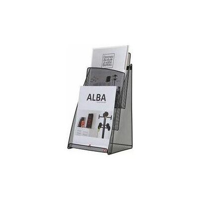 Alba, Prospektständer, Tisch-Prospekthalter "MESHPREZA4", DIN A4, Drahtmetall (A4) Alba, Prospektständer, Tisch-Prospekthalter "MESHPREZA4", DIN A4, Drahtmetall (A4)