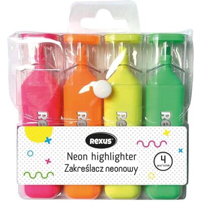 Teka, Marker, Neon-Textmarker 4 Farben (4x) Teka, Marker, Neon-Textmarker 4 Farben (4x)