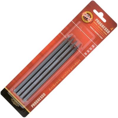 Koh-i-Noor, Bleistift, Progresso Graphitstift 9814/HB/2B/4B/6B 4 Stk (2B, 4B, 6B, HB, 4x) Koh-i-Noor, Bleistift, Progresso Graphitstift 9814/HB/2B/4B/6B 4 Stk (2B, 4B, 6B, HB, 4x)