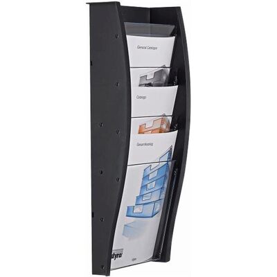 Styro, Prospektständer, Styrodisplay Wandprospekhalter, 4 Fächer (A4) Styro, Prospektständer, Styrodisplay Wandprospekhalter, 4 Fächer (A4)