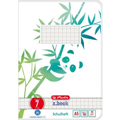 Herlitz, Heft + Block, GREENline Notizbuch 16 Blätter (A5, Kariert, Weicher Einband) Herlitz, Heft + Block, GREENline Notizbuch 16 Blätter (A5, Kariert, Weicher Einband)
