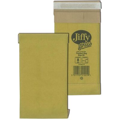 Mailmedia, Versandtasche + Luftpolstertasche, Jiffy Papierpolsterversandtasche, Grösse: 00 ohne Fenster, braun, Innenmasse: 105 x 229 mm (1 Stk.) Mailmedia, Versandtasche + Luftpolstertasche, Jiffy Papierpolsterversandtasche, Grösse: 00 ohne Fenster, braun, Innenmasse: 105 x 229 mm (1 Stk.)