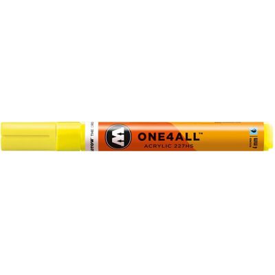 Molotow, Marker, Permanentmarker One4All 227 HS nachfüllbar 4mm neongelb fluorecent (1x) Molotow, Marker, Permanentmarker One4All 227 HS nachfüllbar 4mm neongelb fluorecent (1x)