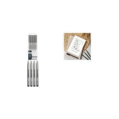 Magni, Schreibstifte, Pigment Fineliner schwarz 4er Etui (4x) Magni, Schreibstifte, Pigment Fineliner schwarz 4er Etui (4x)