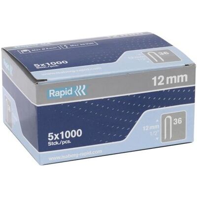 Rapid, Büroklammer, Typ 36 Kabelklammer 14 mm weiss (1000x) Rapid, Büroklammer, Typ 36 Kabelklammer 14 mm weiss (1000x)