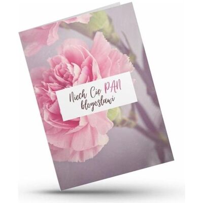 Teka, Grusskarte + Briefpapier, Karte - Möge der Herr dich segnen - Blume Teka, Grusskarte + Briefpapier, Karte - Möge der Herr dich segnen - Blume