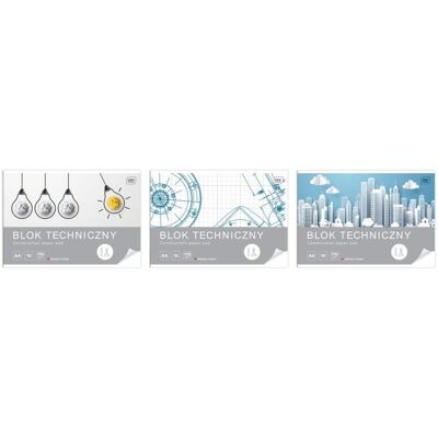 Interdruk, Heft + Block, Technischer Block A4 10k weiss 10Stk. (A4) Interdruk, Heft + Block, Technischer Block A4 10k weiss 10Stk. (A4)