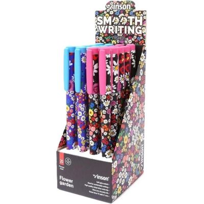Titanum, Schreibstifte, Fashion Flower blauer Kugelschreiber mit Kappe. (20 Stück) (20x) Titanum, Schreibstifte, Fashion Flower blauer Kugelschreiber mit Kappe. (20 Stück) (20x)